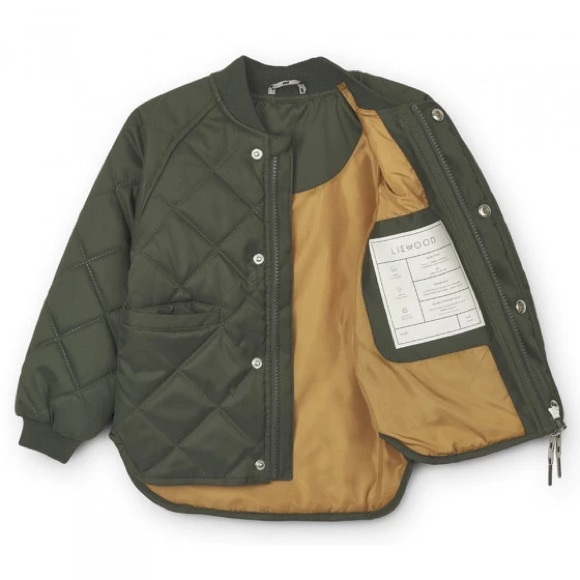 Liewood Kids Quilted Thermo Jacket & Pant Set - Forest Green, 5Y Unisex - Picture 3 of 8